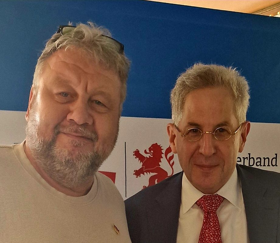Peter Grebert mit Hans-Georg Maaßen