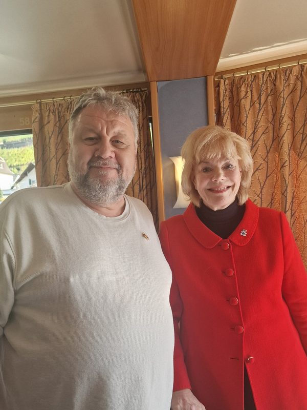 Peter Grebert mit Erika Steinbach